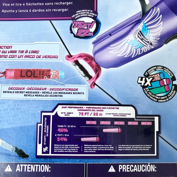 NERF, Rebelle, Secrets & Spies, Strongheart Bow, 2014, NEW, Old Stock, RARE - Picture 12 of 14